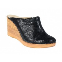 Marimea 38 Saboti dama din piele naturala cu platforme de 7 cm - TEA19NCOLOR